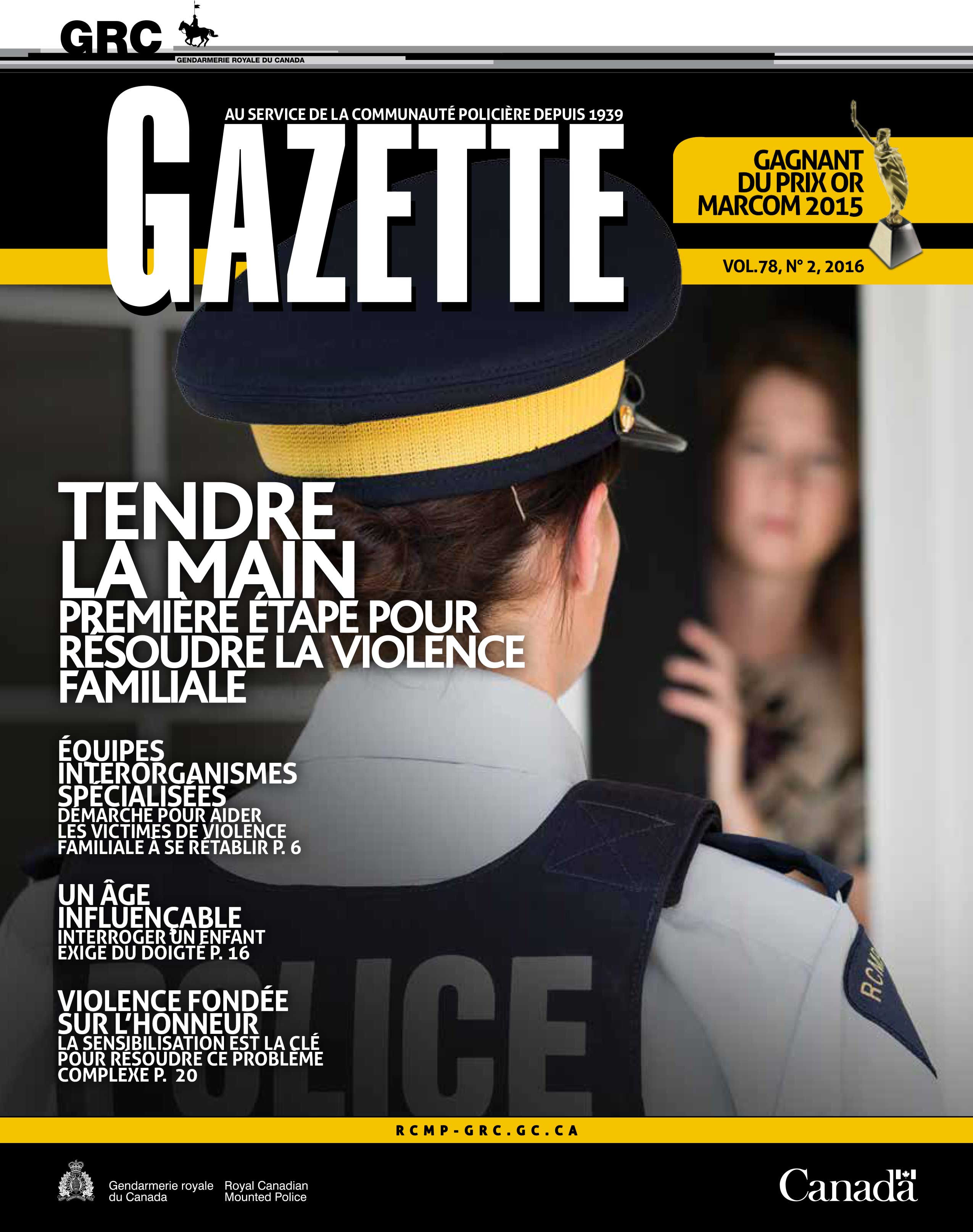 Couverture de la revue.