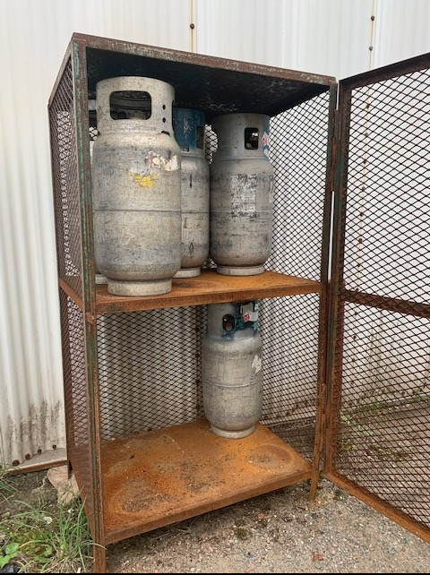 Several 14-kilogram silver propane tanks were stolen from Superior Automotive in Stephenville between July 31 – August 1, 2020.