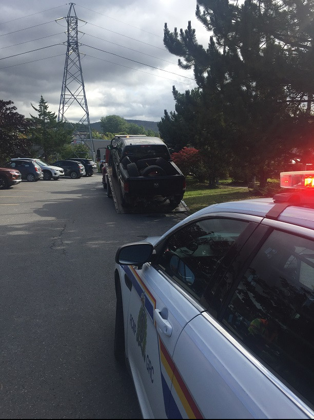 RCMP Traffic Services West seized a Dodge Ram truck in Corner Brook following a traffic stop conducted on September 24, 2020.