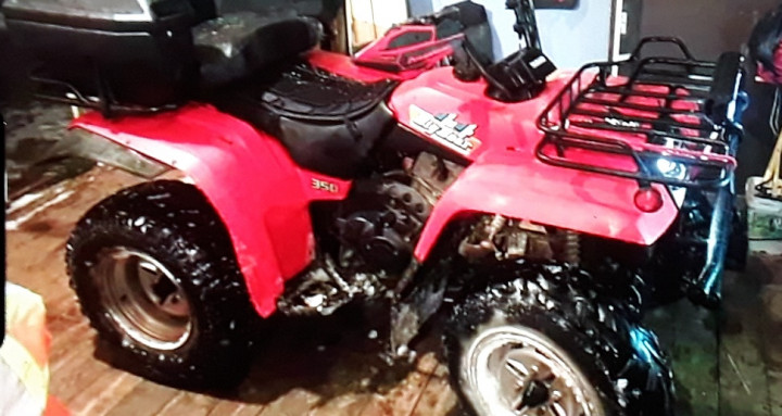This 1993 Yamaha 350 big Bear was stolen from a residential shed in Piccadilly between October 16 and October 18, 2020.