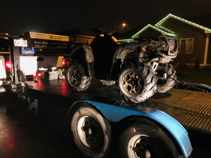 An ATV seized by RCMP Traffic Services East in Bay Roberts on January 6, 2021.