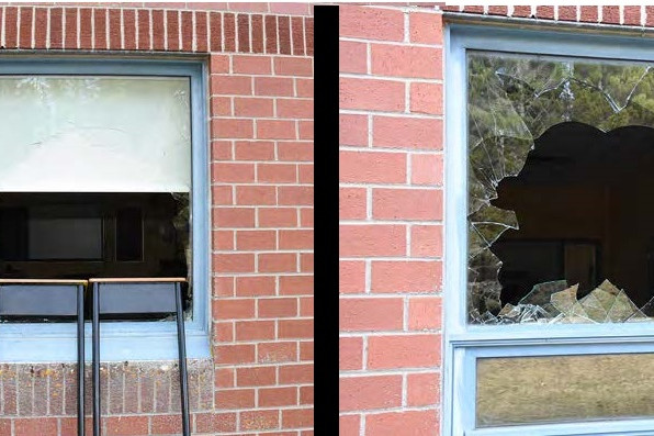 fenêtres cassées