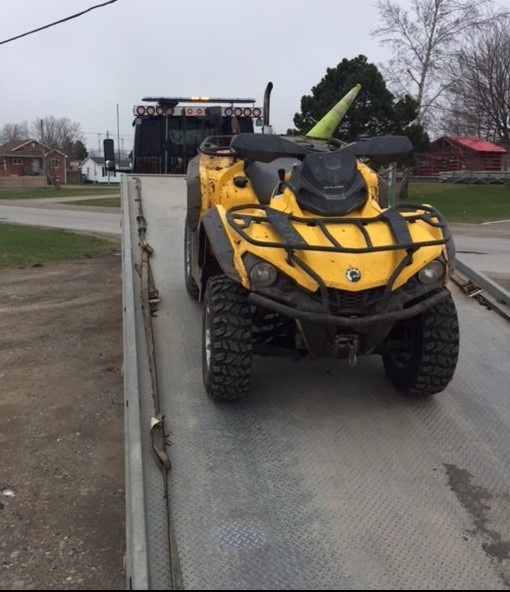 RCMP Traffic Services West conducted traffic enforcement in the Stephenville area on April 29, 2021 and seized this all-terrain vehicle (ATV).