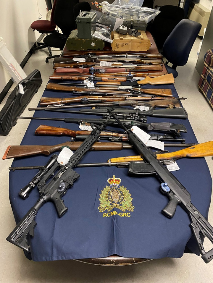 Firearms, ammunition and prohibited devices were seized by Burin Peninsula RCMP following the search of two properties on September 15, 2021.