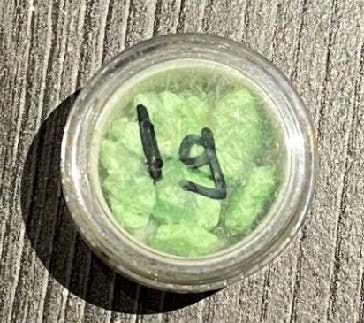 On a confirmé que cette substance verte ressemblant à du cristal était du fentanyl.