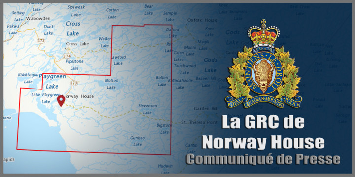 Signe de communiqué de presse de la GRC de Norway House