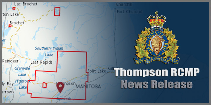 Thompson RCMP press release sign