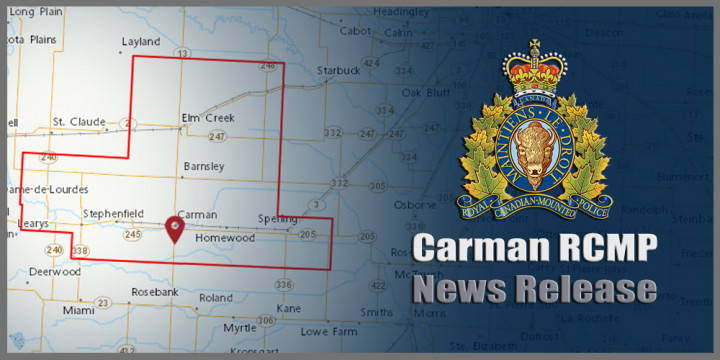 Carman RCMP News Release