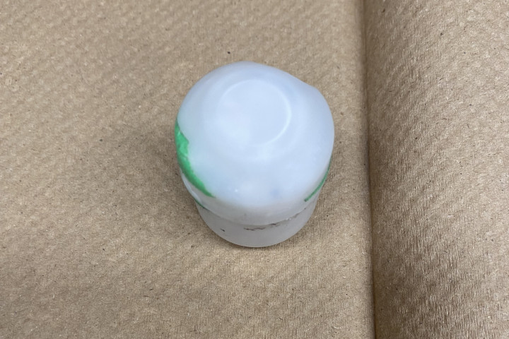 7 individual bags of crack cocaine hidden in a plastic egg container