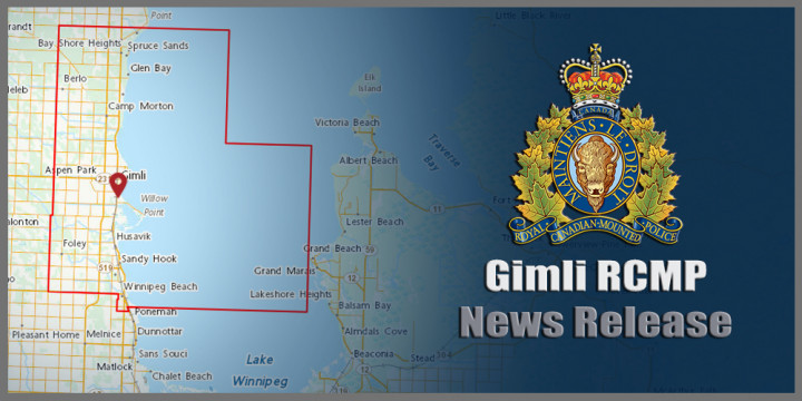 Gimli RCMP news release sign