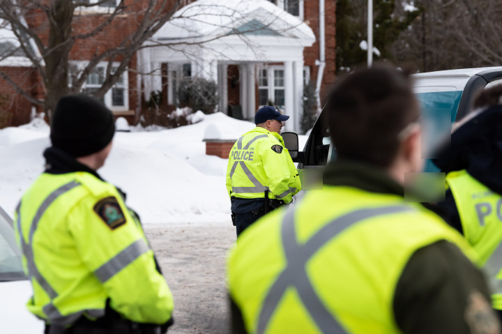 RCMP offices conducting a blitz on Island Park Drive