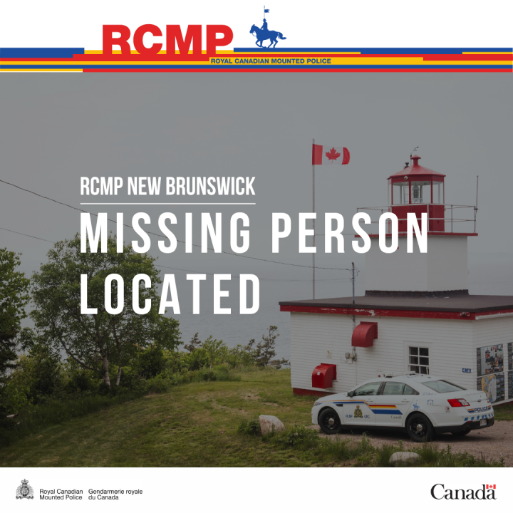 Missing person located safe